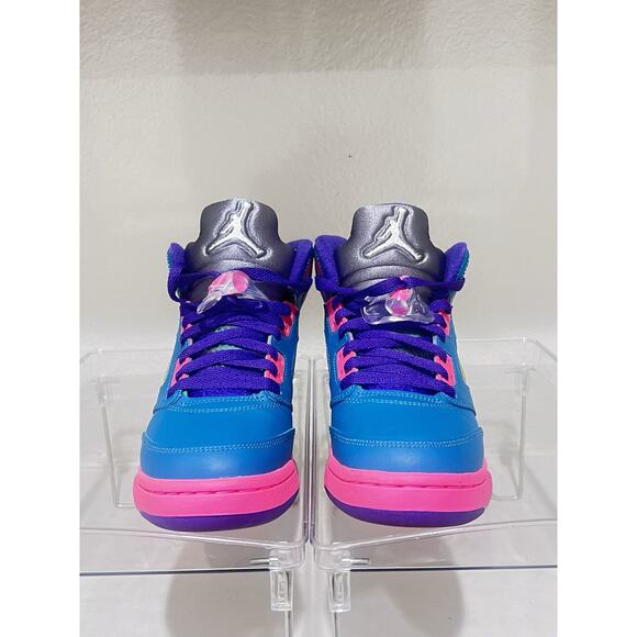 Nike Air Jordan 5 Retro GS Size 5Y - Tropical Teal Pink Woman 6.5 - Picture 1 of 8